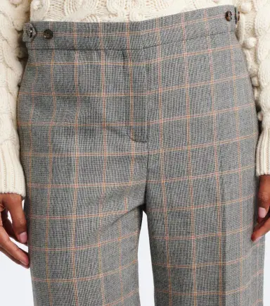 Stella McCartney Checked wool wide-leg pants | Thumbnail 2 Stella McCartney Checked wool wide-leg pants | Thumbnail 2