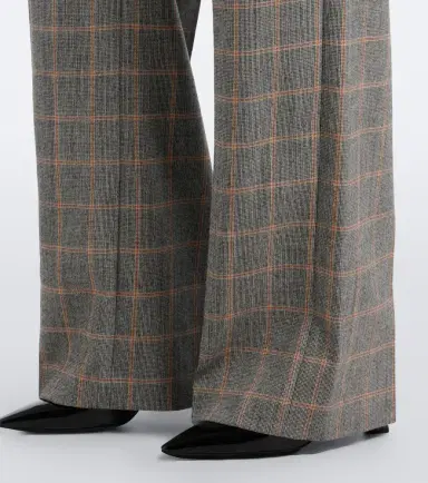Stella McCartney Checked wool wide-leg pants | Thumbnail 5 Stella McCartney Checked wool wide-leg pants | Thumbnail 5