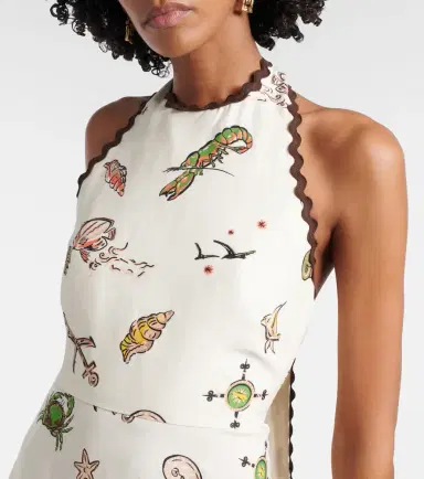 ALÉMAIS Alémais Neptune printed halterneck maxi dress | Thumbnail 4 ALÉMAIS Alémais Neptune printed halterneck maxi dress | Thumbnail 4