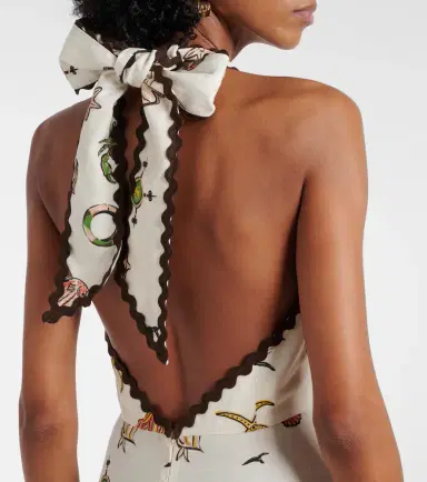 ALÉMAIS Alémais Neptune printed halterneck maxi dress | Thumbnail 5 ALÉMAIS Alémais Neptune printed halterneck maxi dress | Thumbnail 5