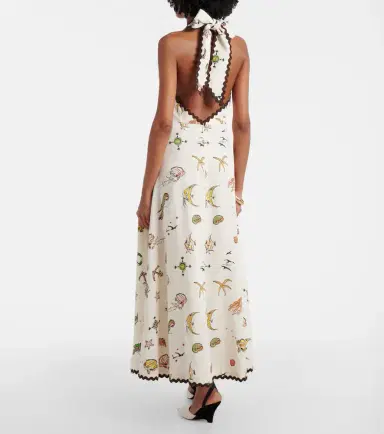 ALÉMAIS Alémais Neptune printed halterneck maxi dress | Thumbnail 6 ALÉMAIS Alémais Neptune printed halterneck maxi dress | Thumbnail 6
