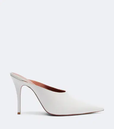 Amina Muaddi Felicia leather mules | Thumbnail 2 Amina Muaddi Felicia leather mules | Thumbnail 2