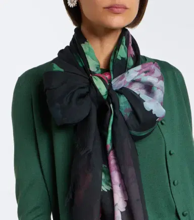 Carolina Herrera Floral scarf | Thumbnail 5 Carolina Herrera Floral scarf | Thumbnail 5