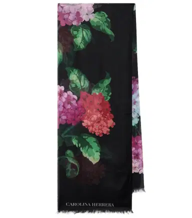Carolina Herrera Floral scarf | Thumbnail 1 Carolina Herrera Floral scarf | Thumbnail 1