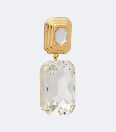 Alessandra Rich Crystal-embellished clip-on earrings | Thumbnail 2 Alessandra Rich Crystal-embellished clip-on earrings | Thumbnail 2