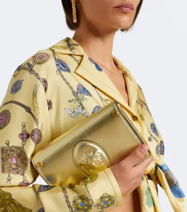 Versace Medusa Small metallic leather clutch | Thumbnail 6 Versace Medusa Small metallic leather clutch | Thumbnail 6