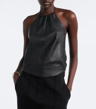 STOULS Rosie halterneck leather top | Thumbnail 3 STOULS Rosie halterneck leather top | Thumbnail 3