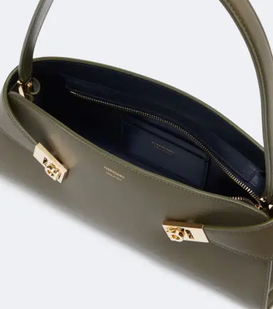 Ferragamo Hug East-West Small leather shoulder bag | Thumbnail 3 Ferragamo Hug East-West Small leather shoulder bag | Thumbnail 3