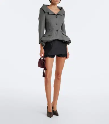 Magda Butrym Peplum virgin wool blazer | Thumbnail 5 Magda Butrym Peplum virgin wool blazer | Thumbnail 5