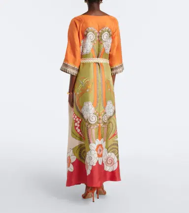 La DoubleJ Muumuu printed silk twill maxi dress | Thumbnail 2 La DoubleJ Muumuu printed silk twill maxi dress | Thumbnail 2