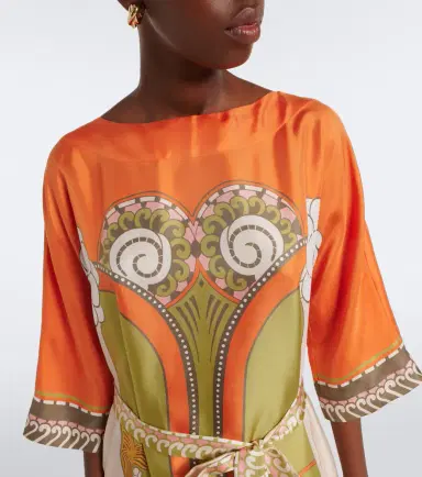 La DoubleJ Muumuu printed silk twill maxi dress | Thumbnail 3 La DoubleJ Muumuu printed silk twill maxi dress | Thumbnail 3