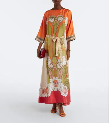 La DoubleJ Muumuu printed silk twill maxi dress | Thumbnail 4 La DoubleJ Muumuu printed silk twill maxi dress | Thumbnail 4