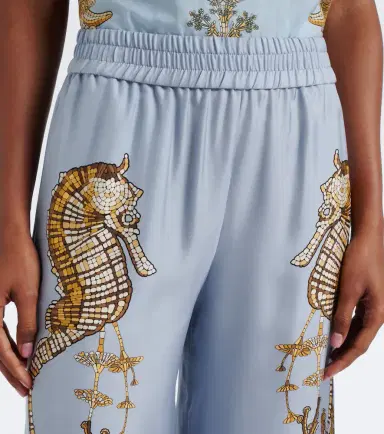La DoubleJ Printed silk twill palazzo pants | Thumbnail 4 La DoubleJ Printed silk twill palazzo pants | Thumbnail 4