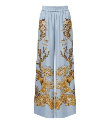La DoubleJ Printed silk twill palazzo pants | Thumbnail 1 La DoubleJ Printed silk twill palazzo pants | Thumbnail 1