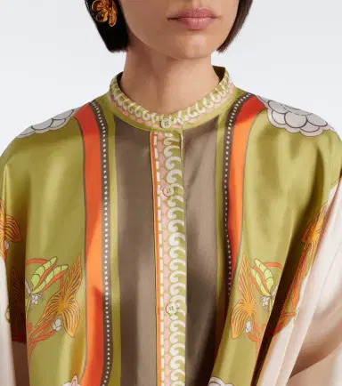 La DoubleJ Foulard printed silk twill shirt | Thumbnail 3 La DoubleJ Foulard printed silk twill shirt | Thumbnail 3
