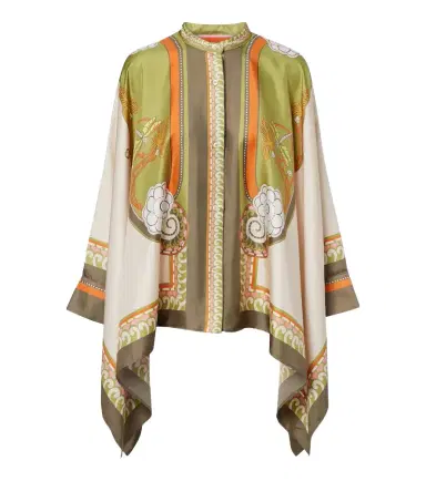 La DoubleJ Foulard printed silk twill shirt | Thumbnail 1 La DoubleJ Foulard printed silk twill shirt | Thumbnail 1