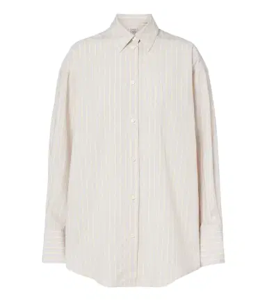 TOTEME Striped oversized poplin shirt | Thumbnail 1 TOTEME Striped oversized poplin shirt | Thumbnail 1