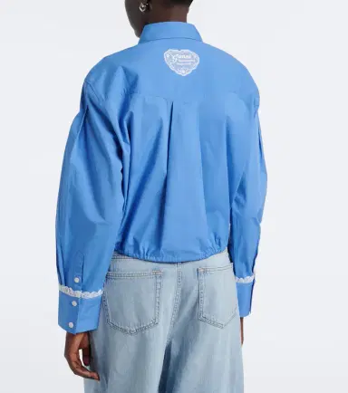 Ganni Cotton-blend shirt | Thumbnail 3 Ganni Cotton-blend shirt | Thumbnail 3