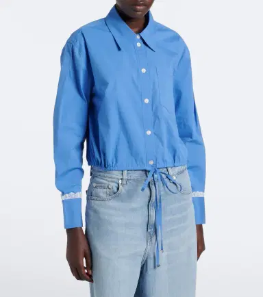 Ganni Cotton-blend shirt | Thumbnail 5 Ganni Cotton-blend shirt | Thumbnail 5