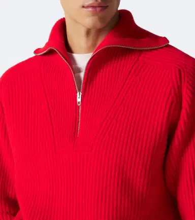 Jil Sander Wool half-zip sweater | Thumbnail 4 Jil Sander Wool half-zip sweater | Thumbnail 4
