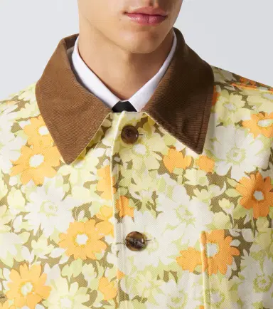 Valentino Floral cotton twill jacket | Thumbnail 3 Valentino Floral cotton twill jacket | Thumbnail 3
