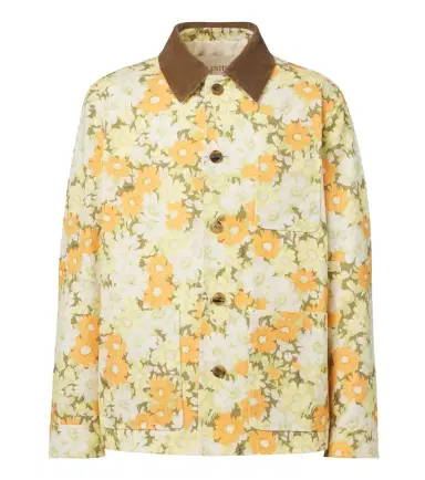 Valentino Floral cotton twill jacket | Thumbnail 1 Valentino Floral cotton twill jacket | Thumbnail 1