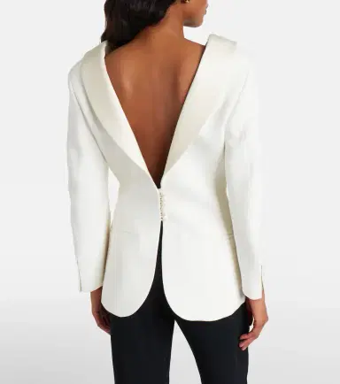 RÓHE Róhe Satin-trimmed blazer | Thumbnail 5 RÓHE Róhe Satin-trimmed blazer | Thumbnail 5
