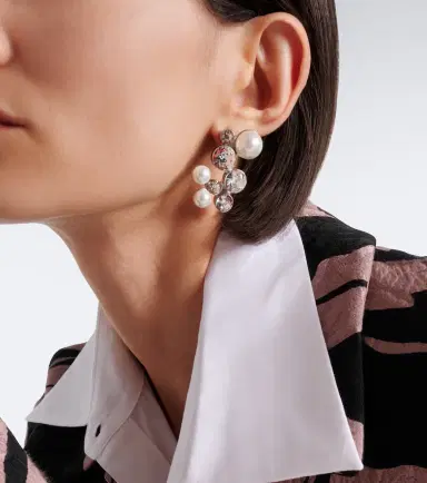Dries Van Noten Crystal-embellished earrings | Thumbnail 5 Dries Van Noten Crystal-embellished earrings | Thumbnail 5