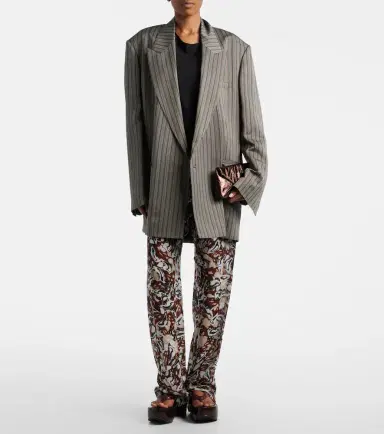 Dries Van Noten Printed straight pants | Thumbnail 2 Dries Van Noten Printed straight pants | Thumbnail 2