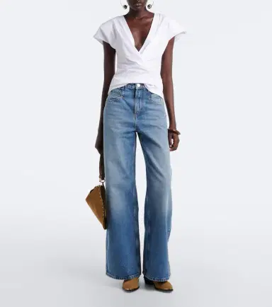 Isabel Marant Nadrine cotton jersey top | Thumbnail 3 Isabel Marant Nadrine cotton jersey top | Thumbnail 3