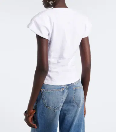 Isabel Marant Nadrine cotton jersey top | Thumbnail 4 Isabel Marant Nadrine cotton jersey top | Thumbnail 4