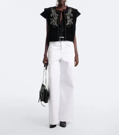 Isabel Marant Nadrine cotton jersey top | Thumbnail 3 Isabel Marant Nadrine cotton jersey top | Thumbnail 3