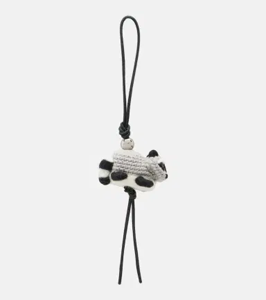 Loewe Racoon leather-trimmed bag charm | Thumbnail 3 Loewe Racoon leather-trimmed bag charm | Thumbnail 3