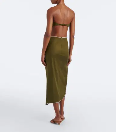 Adriana Degreas Ruffled cotton-blend midi skirt | Thumbnail 4 Adriana Degreas Ruffled cotton-blend midi skirt | Thumbnail 4