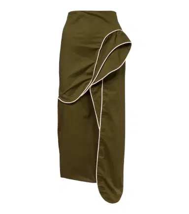Adriana Degreas Ruffled cotton-blend midi skirt | Thumbnail 1 Adriana Degreas Ruffled cotton-blend midi skirt | Thumbnail 1