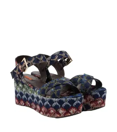 Missoni Julia lamé platform sandals | Thumbnail 1 Missoni Julia lamé platform sandals | Thumbnail 1