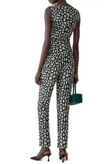 Carolina Herrera Cigarette Pant - Black Ivory | Thumbnail 3 Carolina Herrera Cigarette Pant - Black Ivory | Thumbnail 3