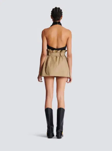 Balmain High-waisted gabardine skirt | Thumbnail 4 Balmain High-waisted gabardine skirt | Thumbnail 4