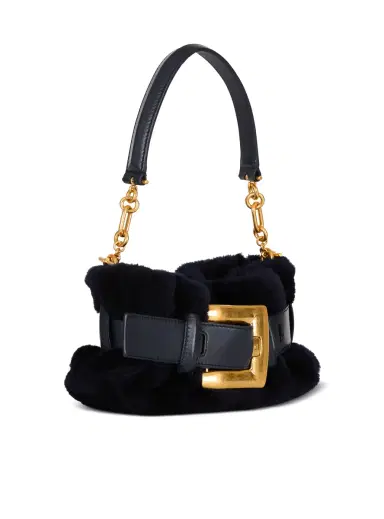 Balmain Mini Anthem bag in shearling | Thumbnail 3 Balmain Mini Anthem bag in shearling | Thumbnail 3