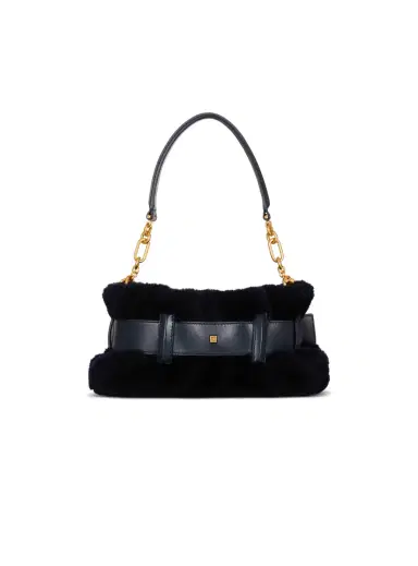 Balmain Mini Anthem bag in shearling | Thumbnail 4 Balmain Mini Anthem bag in shearling | Thumbnail 4