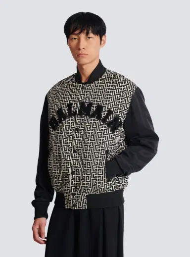 Balmain Varsity monogrammed jacket with patches | Thumbnail 5 Balmain Varsity monogrammed jacket with patches | Thumbnail 5