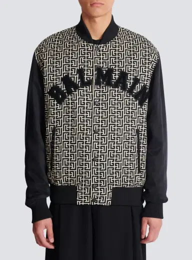Balmain Varsity monogrammed jacket with patches | Thumbnail 7 Balmain Varsity monogrammed jacket with patches | Thumbnail 7