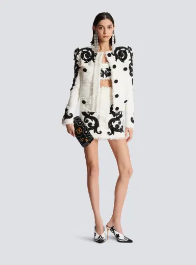 Balmain Baroque tweed skirt | Thumbnail 2 Balmain Baroque tweed skirt | Thumbnail 2