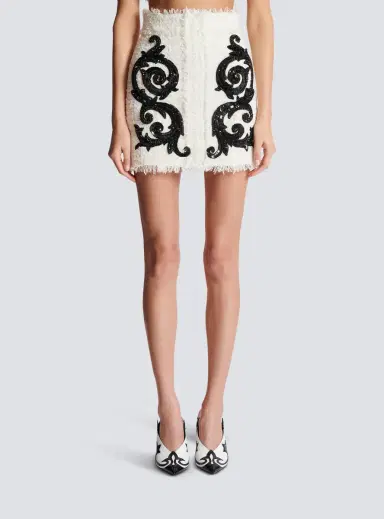 Balmain Baroque tweed skirt | Thumbnail 8 Balmain Baroque tweed skirt | Thumbnail 8