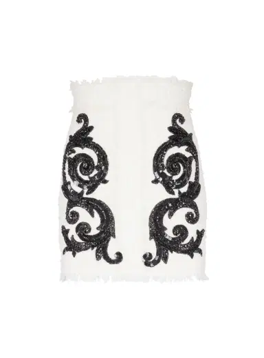 Balmain Baroque tweed skirt | Thumbnail 1 Balmain Baroque tweed skirt | Thumbnail 1