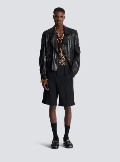 Balmain Leopard print silk pyjama shirt | Thumbnail 2 Balmain Leopard print silk pyjama shirt | Thumbnail 2