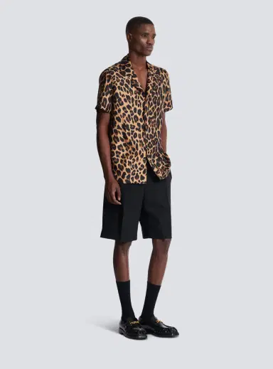 Balmain Leopard print silk pyjama shirt | Thumbnail 3 Balmain Leopard print silk pyjama shirt | Thumbnail 3