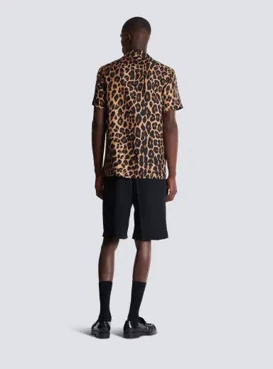 Balmain Leopard print silk pyjama shirt | Thumbnail 4 Balmain Leopard print silk pyjama shirt | Thumbnail 4