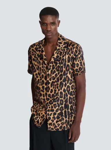 Balmain Leopard print silk pyjama shirt | Thumbnail 5 Balmain Leopard print silk pyjama shirt | Thumbnail 5