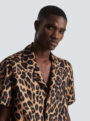Balmain Leopard print silk pyjama shirt | Thumbnail 6 Balmain Leopard print silk pyjama shirt | Thumbnail 6